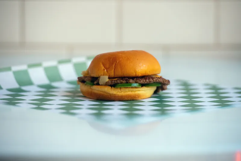 Single Impossible Cheeseburger